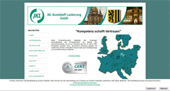 Desktop Screenshot of jkl-kunststofflackierung.de